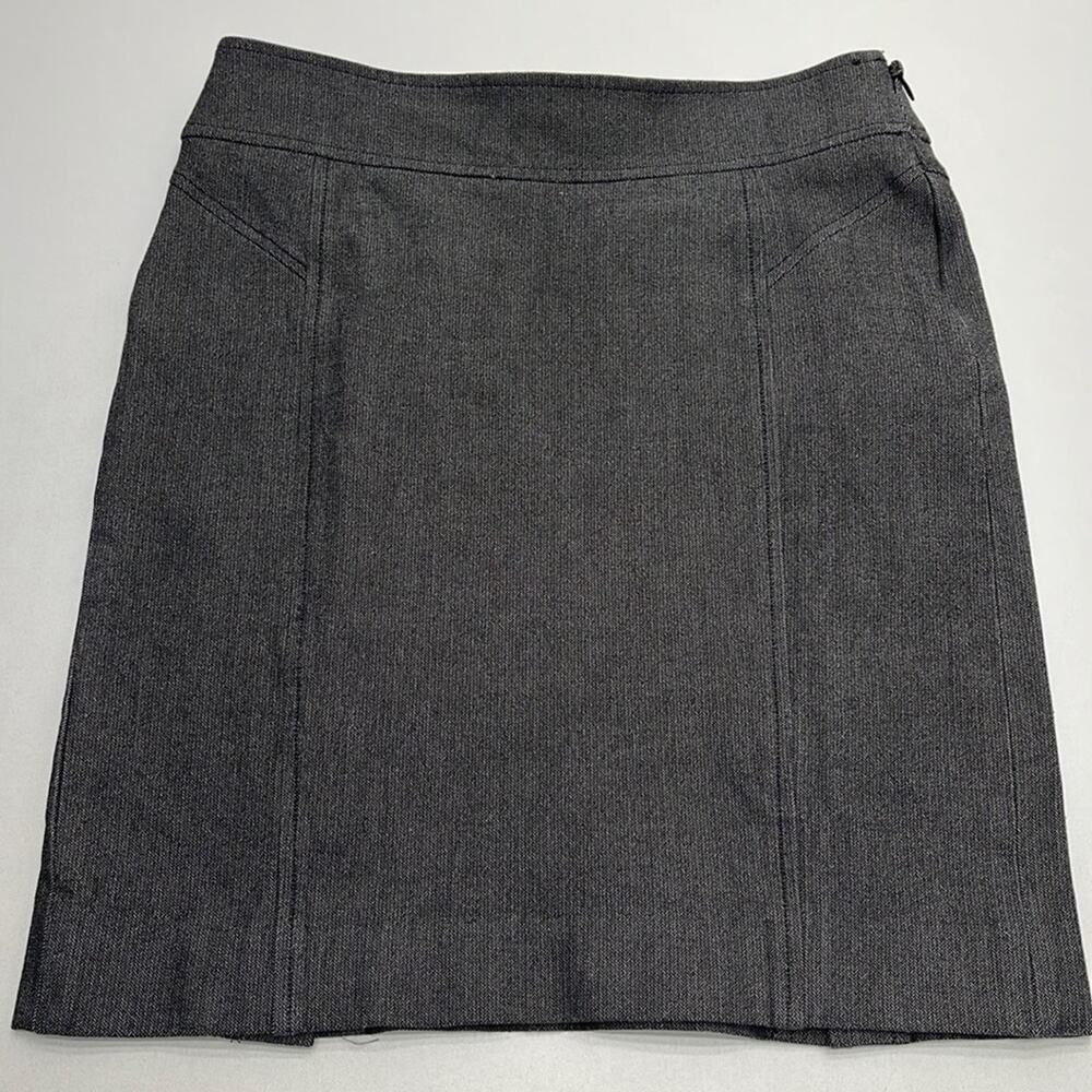 BANANA REPUBLIC Women’s 4 Petite Black Gray Stretch Skirt